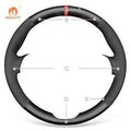 MEWANT Steering Wheel Cover for Honda CR - V CRV Crossroad 2021 - 2023 - Alcantara, Leather, Carbon Fiber, Easy Install, Non - Slip, Best Steering Wheel Cover