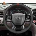 MEWANT Steering Wheel Cover for Honda Pilot Passport Odyssey 2018 - 2022 - Alcantara, Leather, Carbon Fiber, Easy Install, Non - Slip, Best Steering Wheel Cover