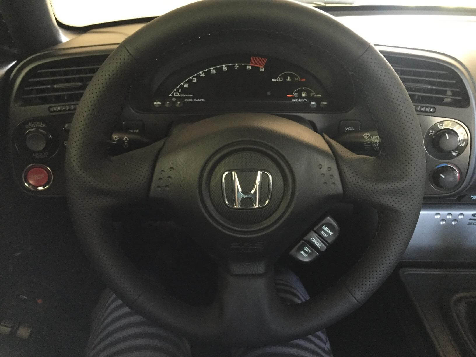 MEWANT Steering Wheel Cover for Honda S2000 Civic Si for Acura RSX Type - S 2000 - 2009 - Alcantara, Leather, Carbon Fiber, Easy Install, Non - Slip, Best Steering Wheel Cover