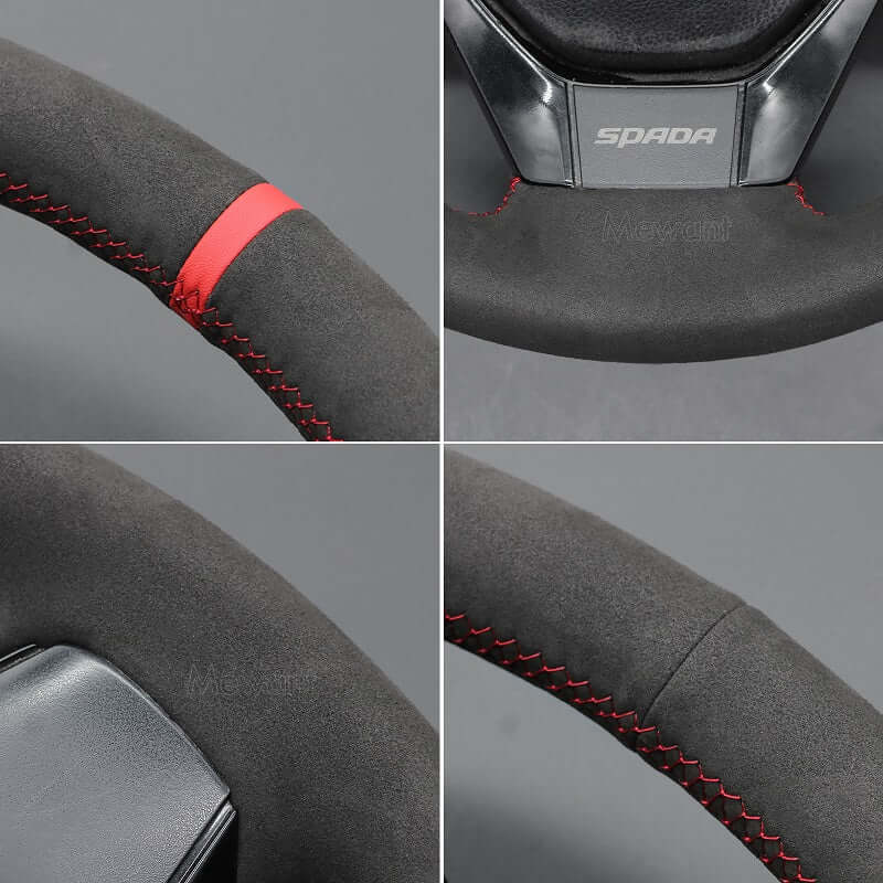 MEWANT Steering Wheel Cover for Honda Spada Freed 2010 - 2015 - Alcantara, Leather, Carbon Fiber, Easy Install, Non - Slip, Best Steering Wheel Cover