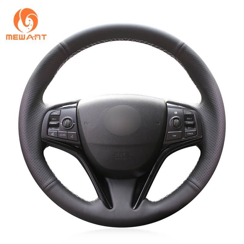 MEWANT Steering Wheel Cover for Honda Spirior 2017 - Alcantara, Leather, Carbon Fiber, Easy Install, Non - Slip, Best Steering Wheel Cover