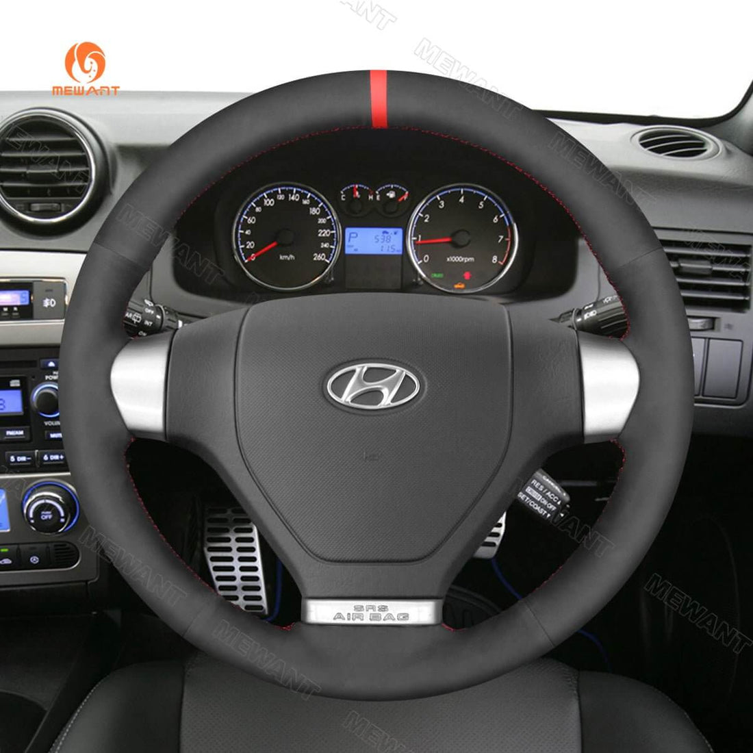 MEWANT Steering Wheel Cover for Hyundai Coupe S-Coupe 2007-2010