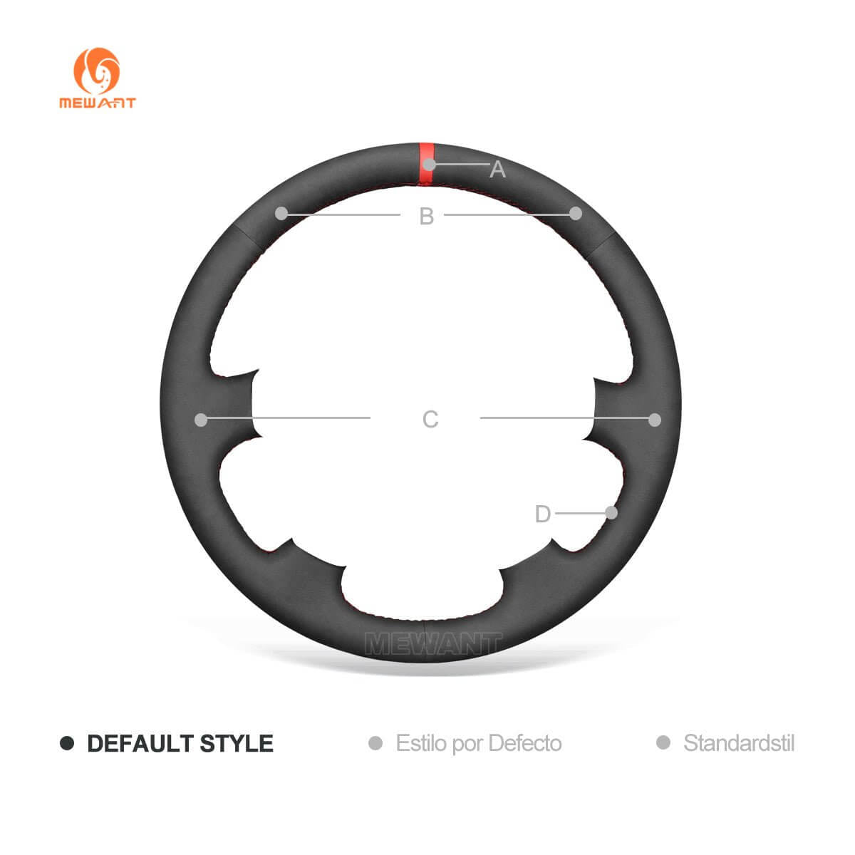 MEWANT Steering Wheel Cover for Hyundai Elantra 2001 - 2008 - Alcantara, Leather, Carbon Fiber, Easy Install, Non - Slip, Best Steering Wheel Cover