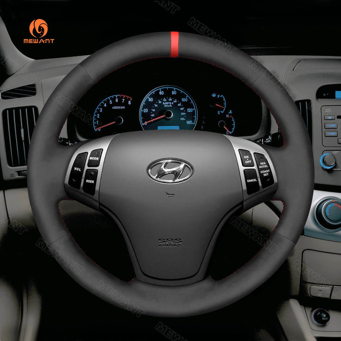 MEWANT Steering Wheel Cover for Hyundai Elantra 2007-2010