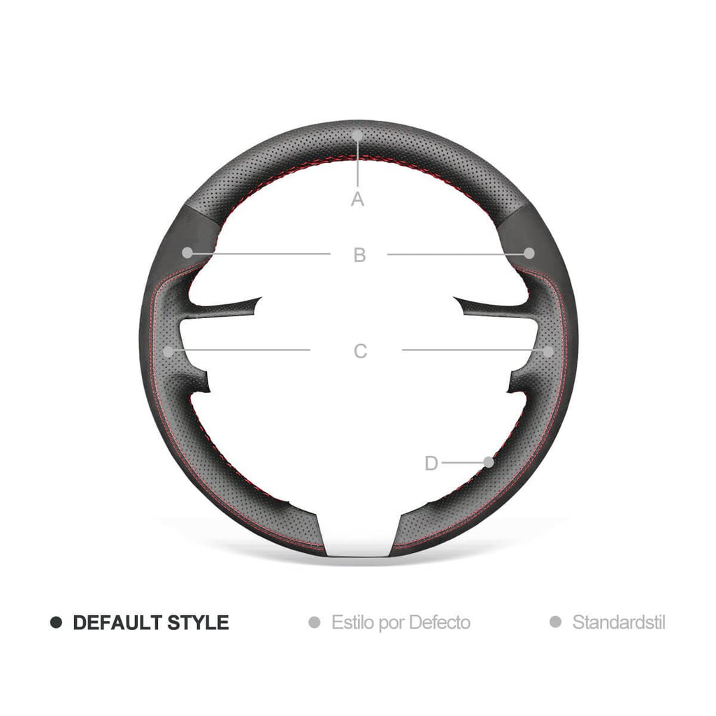 MEWANT Steering Wheel Cover for Hyundai i40 2011 - 2020 - Alcantara, Leather, Carbon Fiber, Easy Install, Non - Slip, Best Steering Wheel Cover