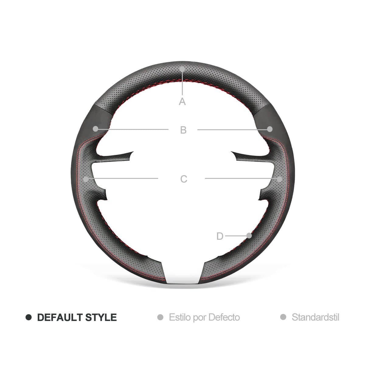 MEWANT Steering Wheel Cover for Hyundai i40 2011 - 2020 - Alcantara, Leather, Carbon Fiber, Easy Install, Non - Slip, Best Steering Wheel Cover