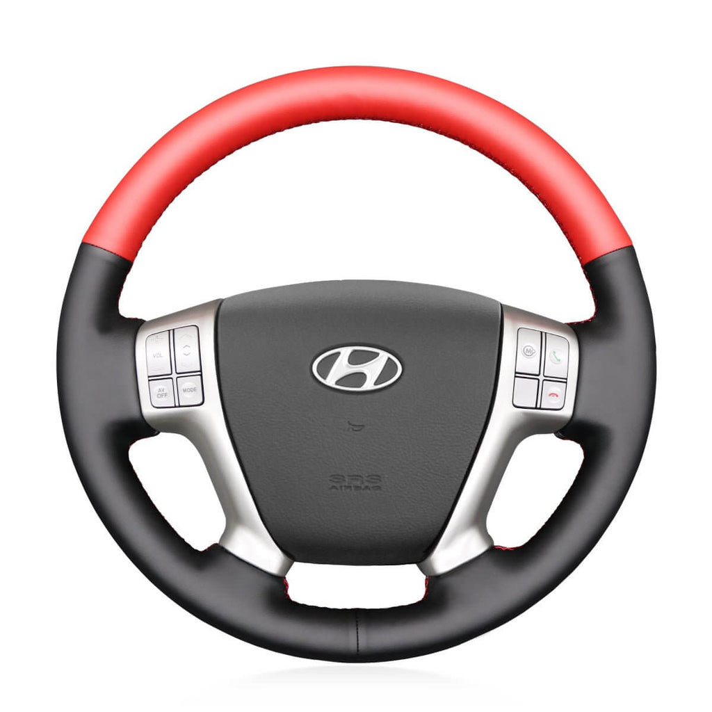 MEWANT Steering Wheel Cover for Hyundai Veracruz ix55 2007 - 2013 - Alcantara, Leather, Carbon Fiber, Easy Install, Non - Slip, Best Steering Wheel Cover