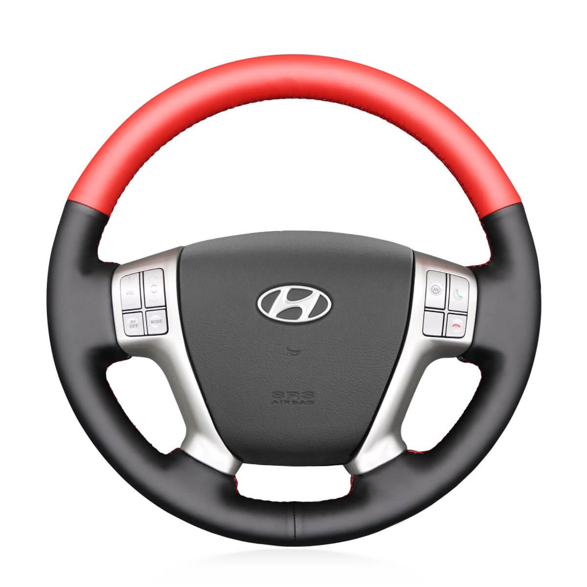 MEWANT Steering Wheel Cover for Hyundai Veracruz ix55 2007 - 2013 - Alcantara, Leather, Carbon Fiber, Easy Install, Non - Slip, Best Steering Wheel Cover