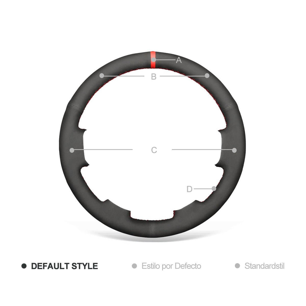 MEWANT Steering Wheel Cover for Hyundai Veracruz ix55 2007 - 2013 - Alcantara, Leather, Carbon Fiber, Easy Install, Non - Slip, Best Steering Wheel Cover