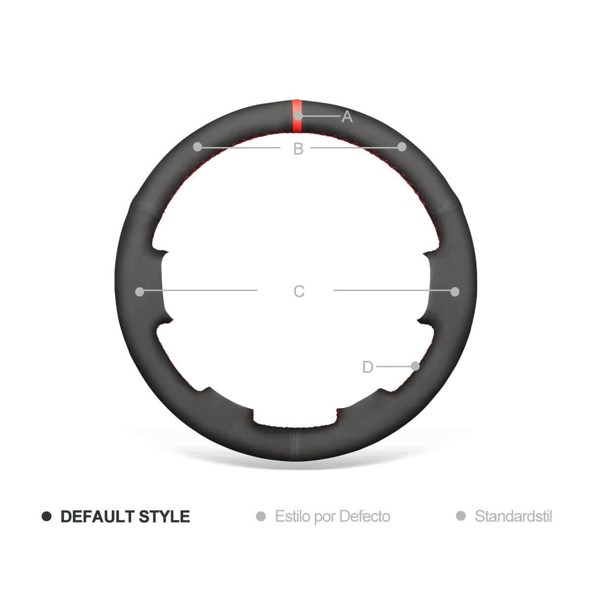 MEWANT Steering Wheel Cover for Hyundai Veracruz ix55 2007 - 2013 - Alcantara, Leather, Carbon Fiber, Easy Install, Non - Slip, Best Steering Wheel Cover