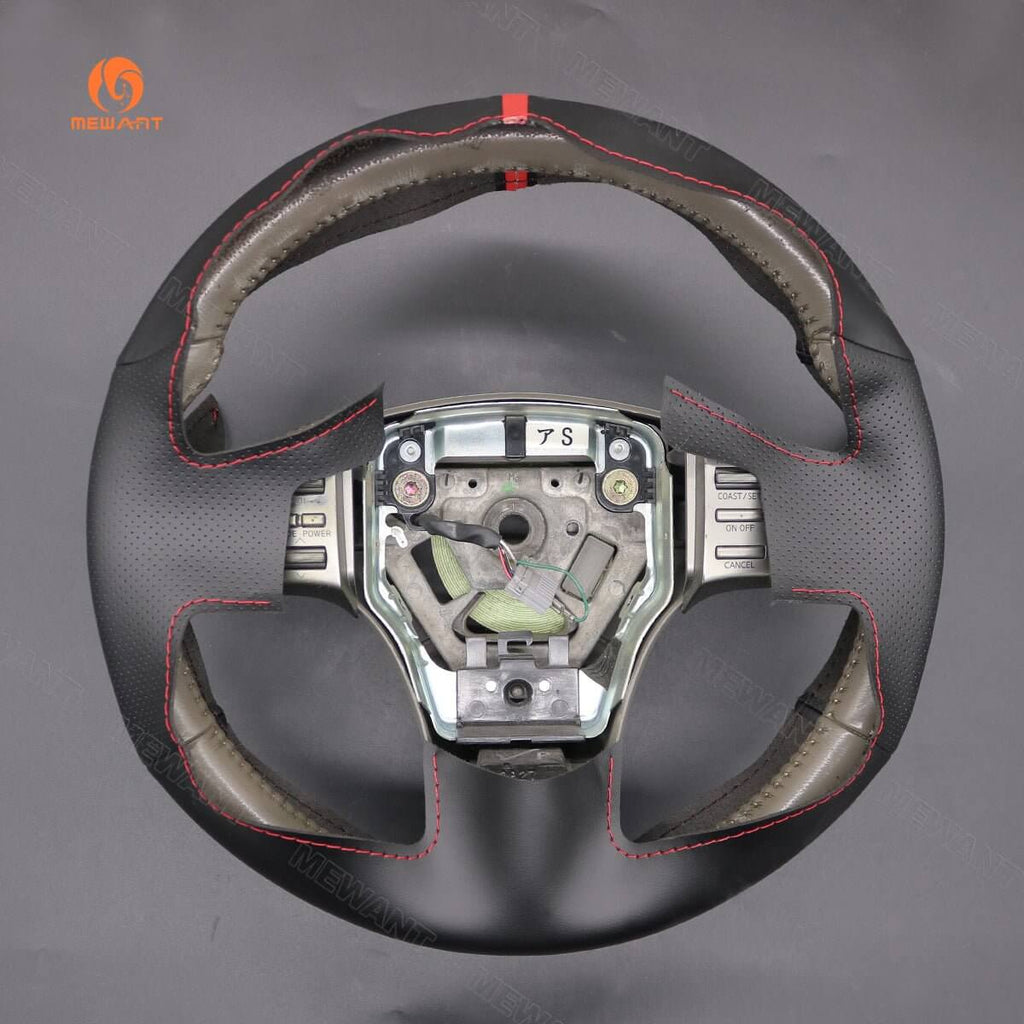 MEWANT Steering Wheel Cover for Infiniti / Nissan G35 Skyline V35 2003 - 2006 - Alcantara, Leather, Carbon Fiber, Easy Install, Non - Slip, Best Steering Wheel Cover