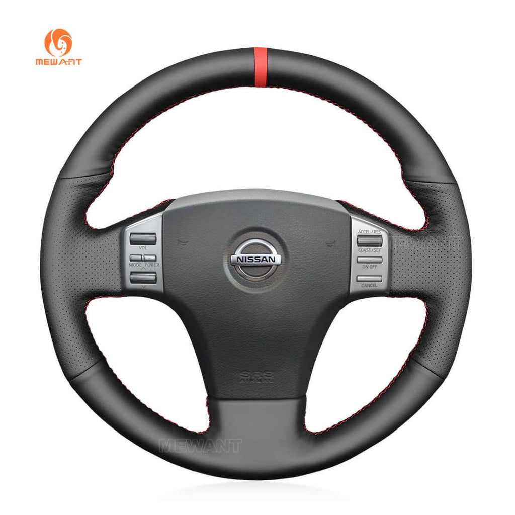MEWANT Steering Wheel Cover for Infiniti / Nissan G35 Skyline V35 2003 - 2006 - Alcantara, Leather, Carbon Fiber, Easy Install, Non - Slip, Best Steering Wheel Cover