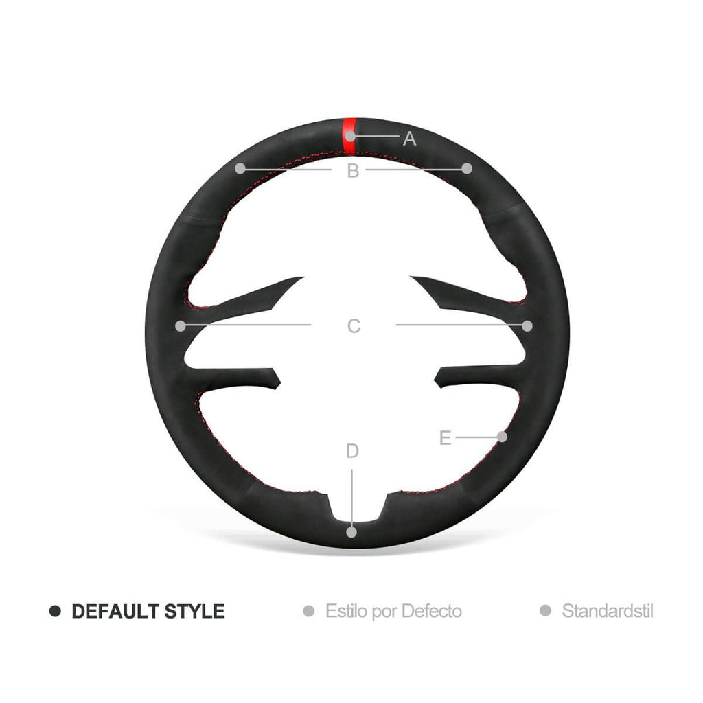 MEWANT Steering Wheel Cover for Infiniti Q50 2018 - 2019 Q60 2016 - 2018 QX50 2018 - 2019 - Alcantara, Leather, Carbon Fiber, Easy Install, Non - Slip, Best Steering Wheel Cover