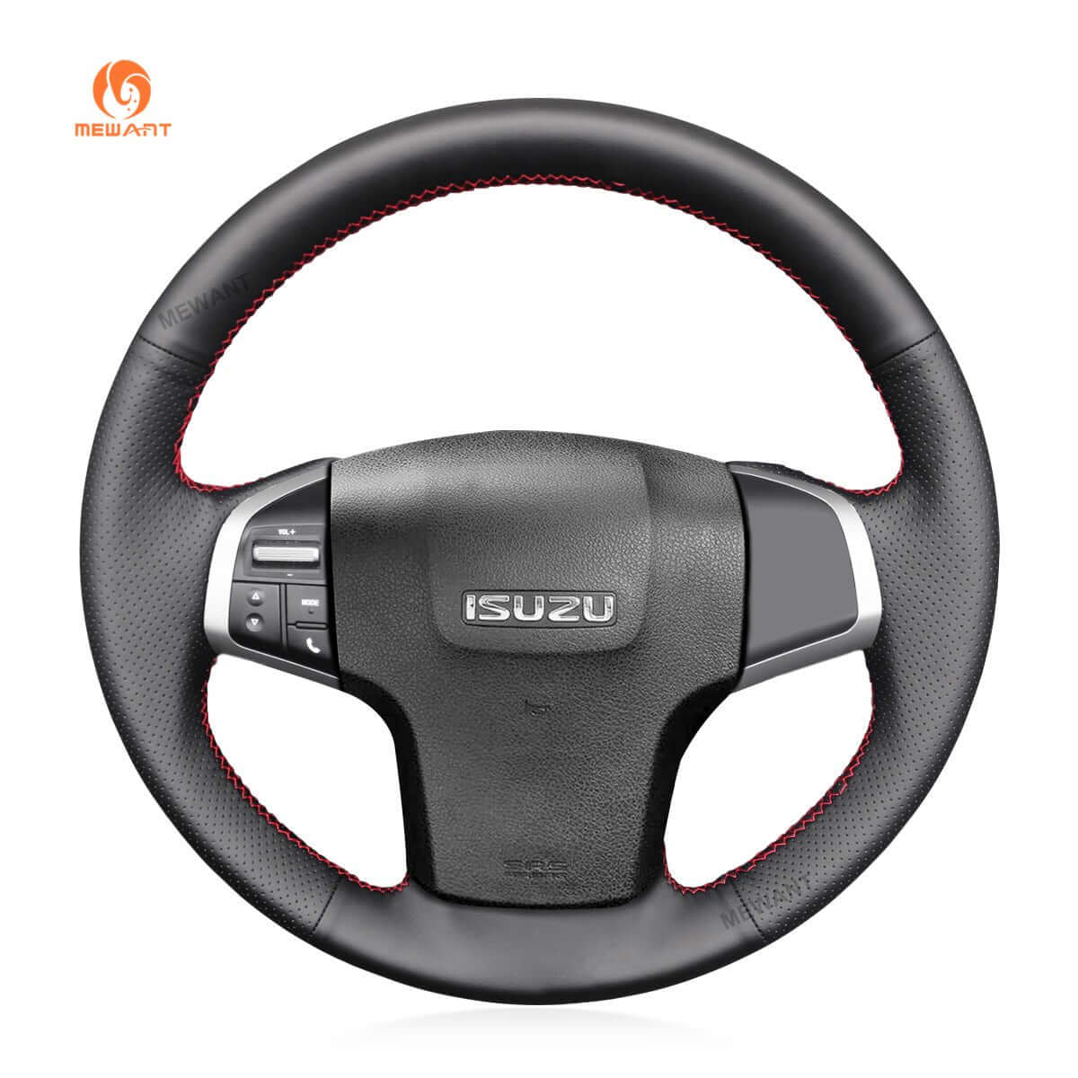 MEWANT Steering Wheel Cover for Isuzu / Holden D - Max MU - X Colorado 2012 - 2020 - Alcantara, Leather, Carbon Fiber, Easy Install, Non - Slip, Best Steering Wheel Cover