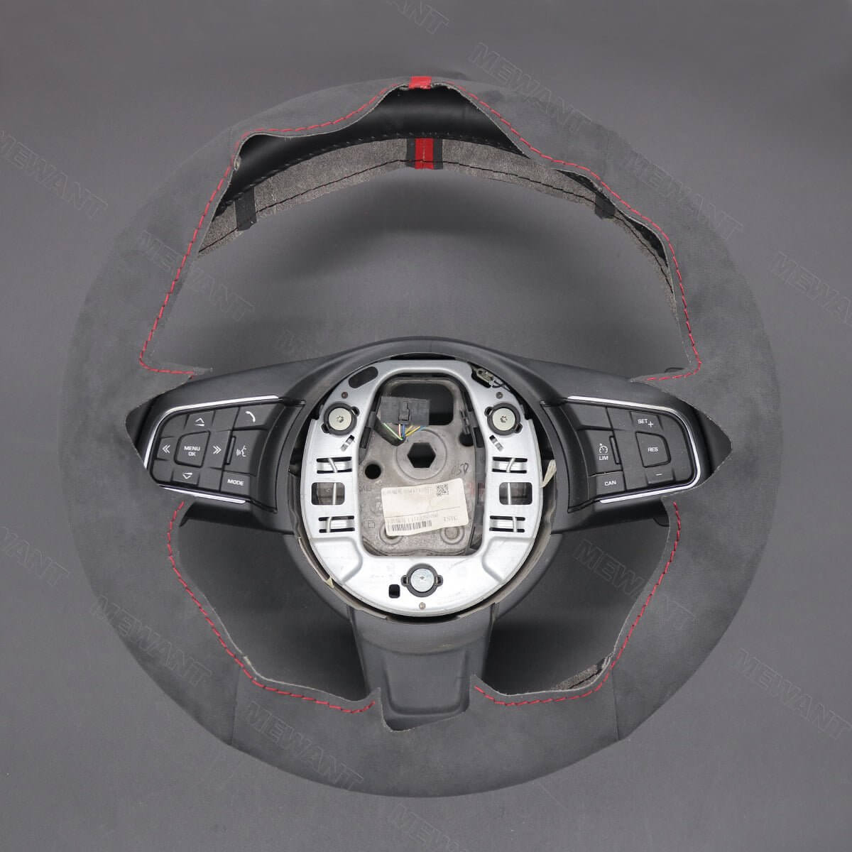 MEWANT Steering Wheel Cover for Jaguar E - Pace F - Pace XE XF 2015 - 2019 - Alcantara, Leather, Carbon Fiber, Easy Install, Non - Slip, Best Steering Wheel Cover