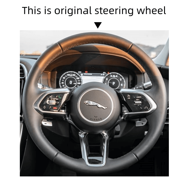 MEWANT Steering Wheel Cover for Jaguar XE 2020 - 2022 - Alcantara, Leather, Carbon Fiber, Easy Install, Non - Slip, Best Steering Wheel Cover