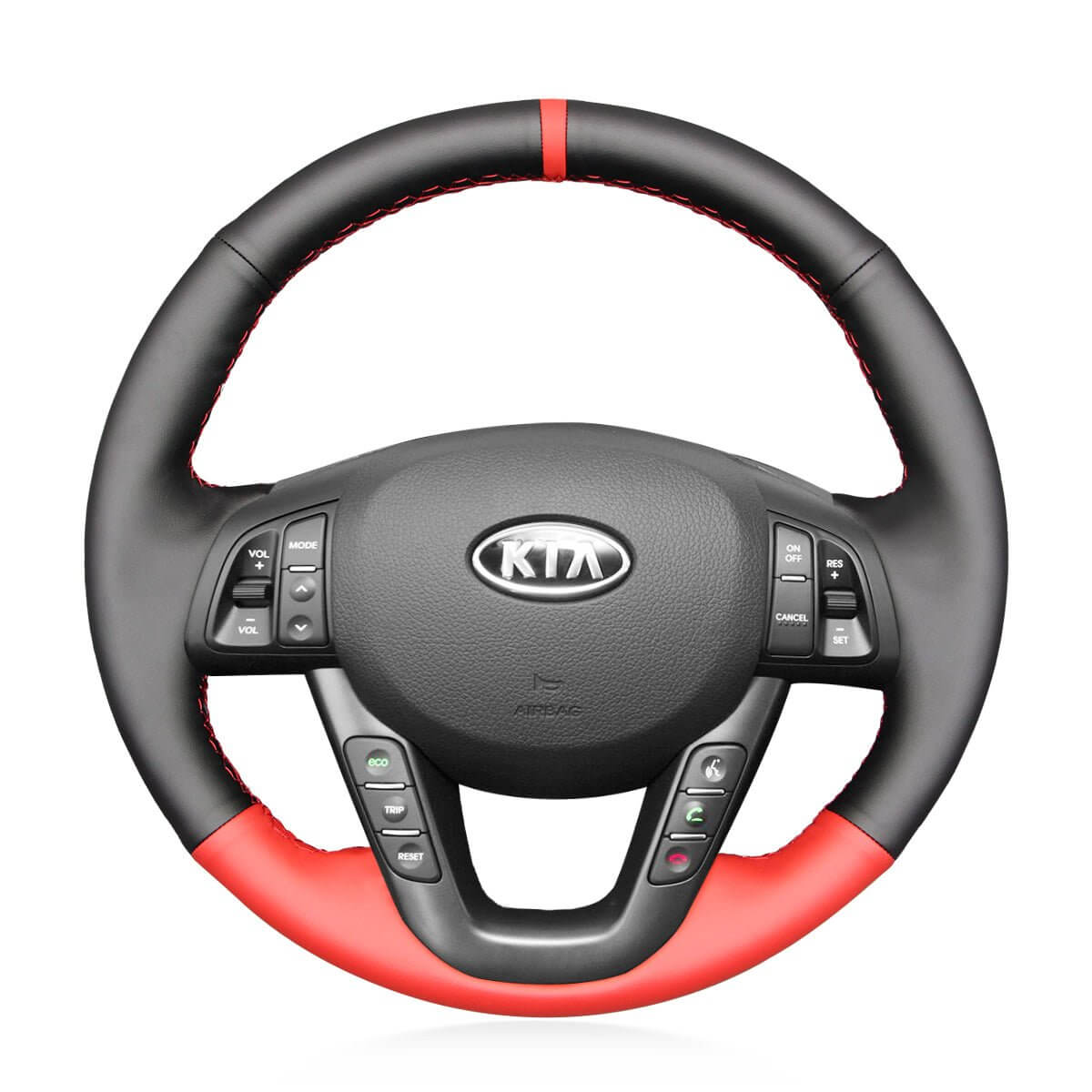 MEWANT Steering Wheel Cover for Kia K5 Optima 2011 - 2013 - Alcantara, Leather, Carbon Fiber, Easy Install, Non - Slip, Best Steering Wheel Cover