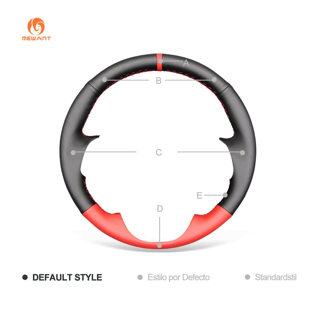 MEWANT Steering Wheel Cover for Kia K5 Optima 2011 - 2013 - Alcantara, Leather, Carbon Fiber, Easy Install, Non - Slip, Best Steering Wheel Cover