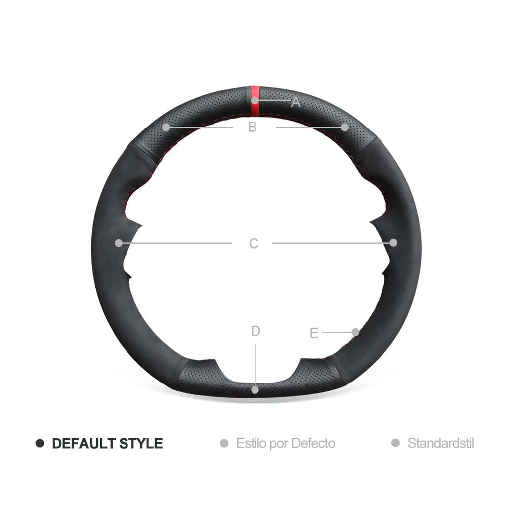 MEWANT Steering Wheel Cover for Kia K5 Optima Cee'd Ceed Forte 2019 - Alcantara, Leather, Carbon Fiber, Easy Install, Non - Slip, Best Steering Wheel Cover