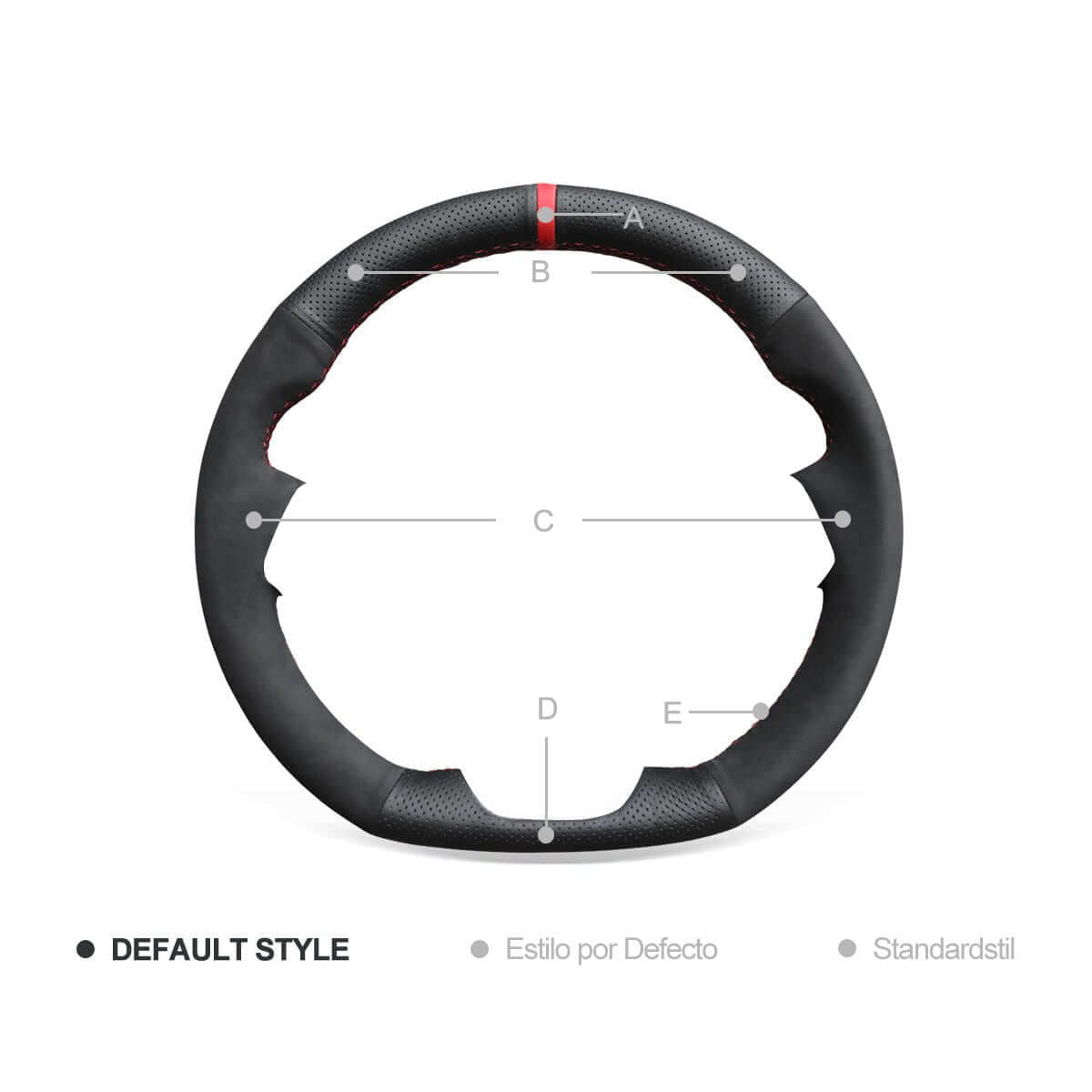 MEWANT Steering Wheel Cover for Kia K5 Optima Cee'd Ceed Forte 2019 - Alcantara, Leather, Carbon Fiber, Easy Install, Non - Slip, Best Steering Wheel Cover