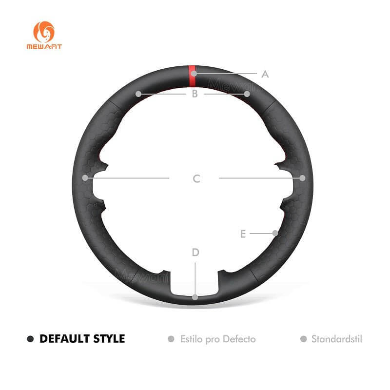 MEWANT Steering Wheel Cover for Kia Optima K5 GT GT - Line Sedan 2021 - 2022 - Alcantara, Leather, Carbon Fiber, Easy Install, Non - Slip, Best Steering Wheel Cover