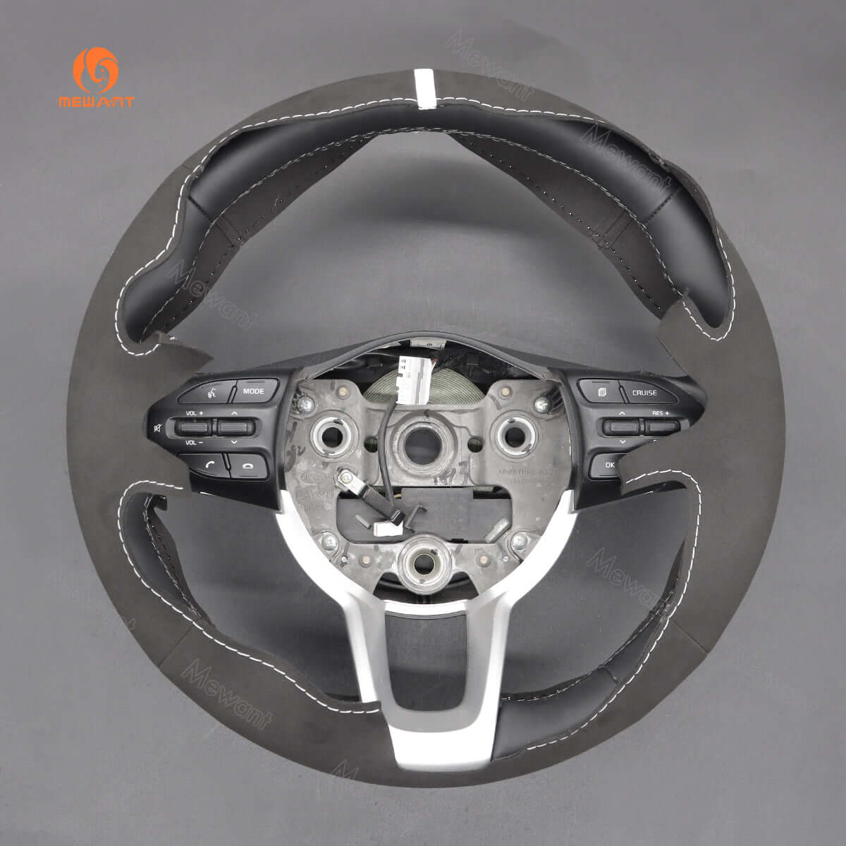MEWANT Steering Wheel Cover for Kia Rio 5 K2 Picanto Morning 2017 - 2019 - Alcantara, Leather, Carbon Fiber, Easy Install, Non - Slip, Best Steering Wheel Cover
