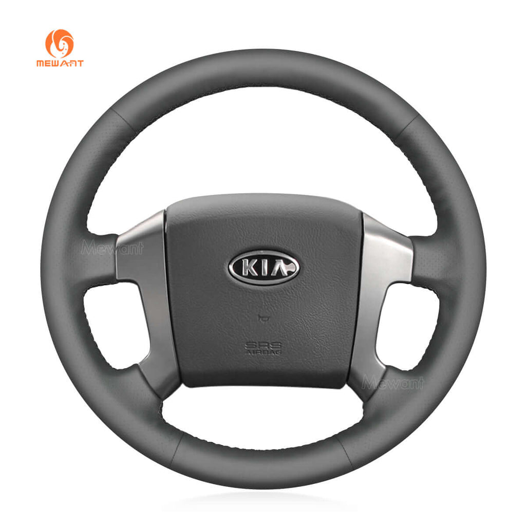 MEWANT Steering Wheel Cover for Kia Sorento 2002 - 2010 - Alcantara, Leather, Carbon Fiber, Easy Install, Non - Slip, Best Steering Wheel Cover