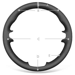 MEWANT Steering Wheel Cover for Kia Soul 2014 - 2019 - Alcantara, Leather, Carbon Fiber, Easy Install, Non - Slip, Best Steering Wheel Cover