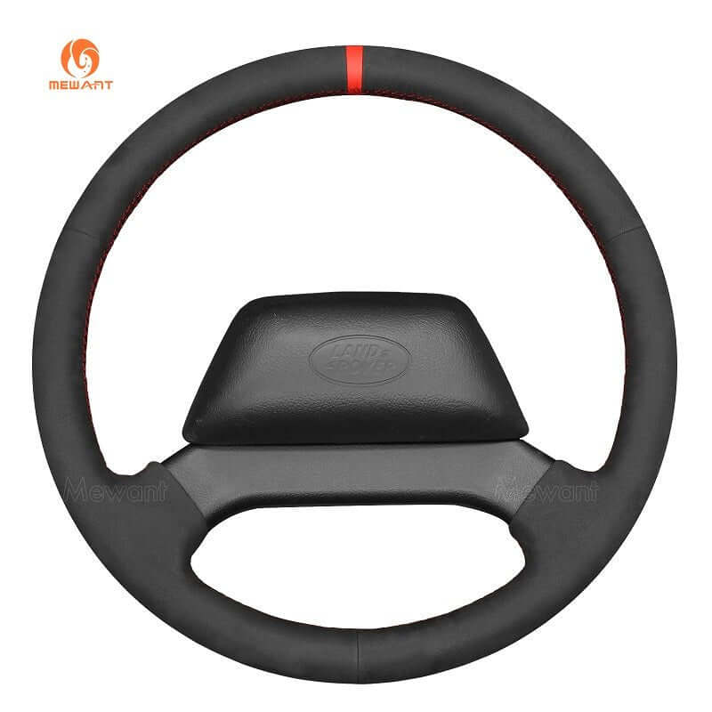 MEWANT Steering Wheel Cover for Land Rover Defender 2013 - 2018 - Alcantara, Leather, Carbon Fiber, Easy Install, Non - Slip, Best Steering Wheel Cover