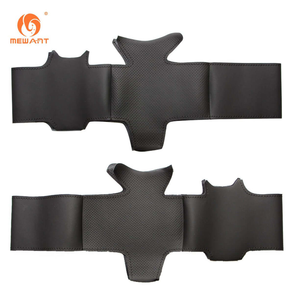 MEWANT Steering Wheel Cover for Land Rover Range Rover Sport I L320 LR3 L319 LR2 L359 Freelander 2 II L359 Discovery 3 II L319 2005 - 2010 - Alcantara, Leather, Carbon Fiber, Easy Install, Non - Slip, Best Steering Wheel Cover