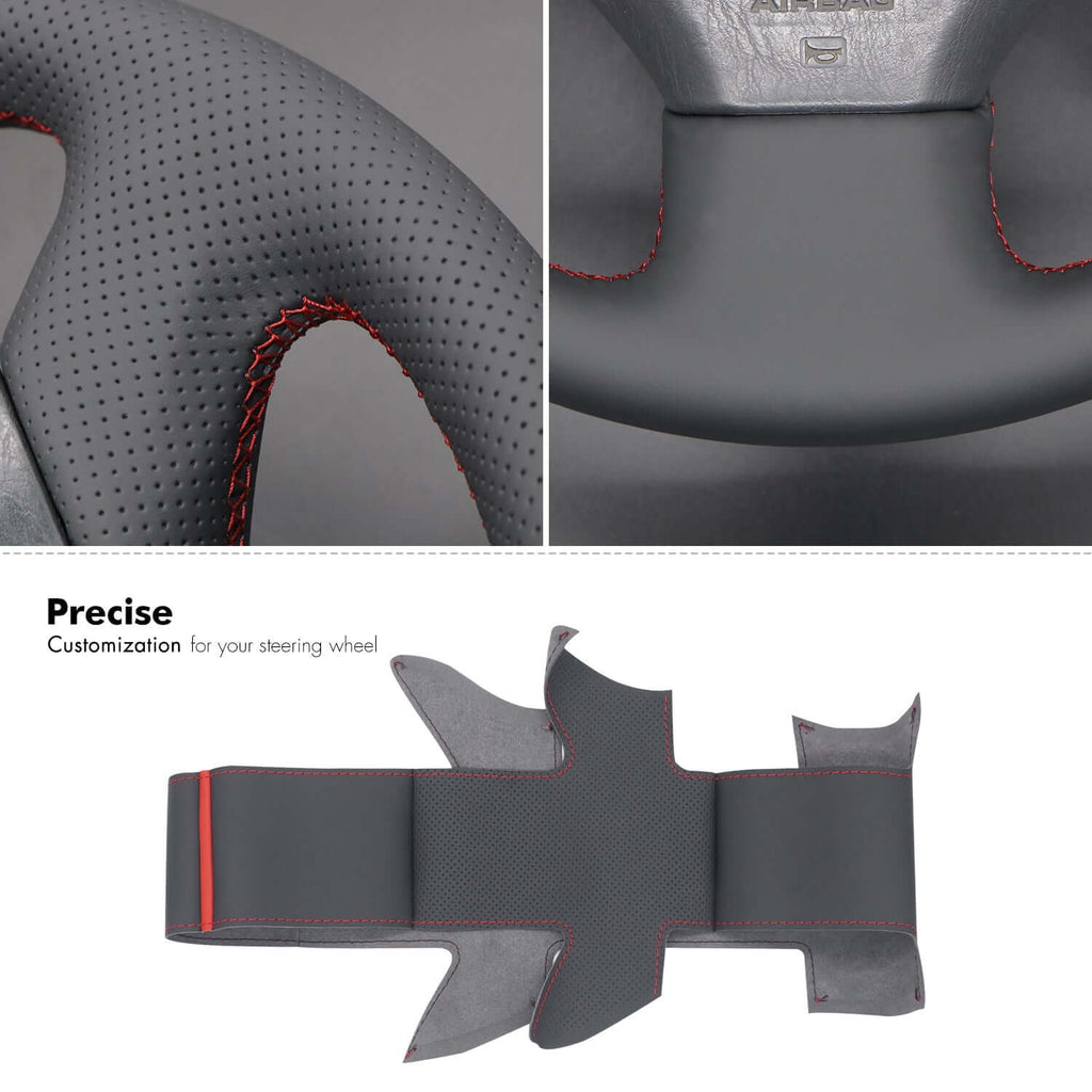 MEWANT Steering Wheel Cover for Lexus GS300 GS400 1998 - 2000 - Alcantara, Leather, Carbon Fiber, Easy Install, Non - Slip, Best Steering Wheel Cover