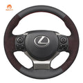MEWANT Steering Wheel Cover for Lexus IS 200t 250 300 350 F Sport RC CT 200h NX 2014 - 2021 - Alcantara, Leather, Carbon Fiber, Easy Install, Non - Slip, Best Steering Wheel Cover