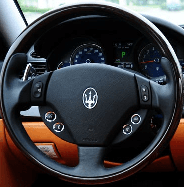 MEWANT Steering Wheel Cover for Maserati Granturismo 2003 - 2012 - Alcantara, Leather, Carbon Fiber, Easy Install, Non - Slip, Best Steering Wheel Cover