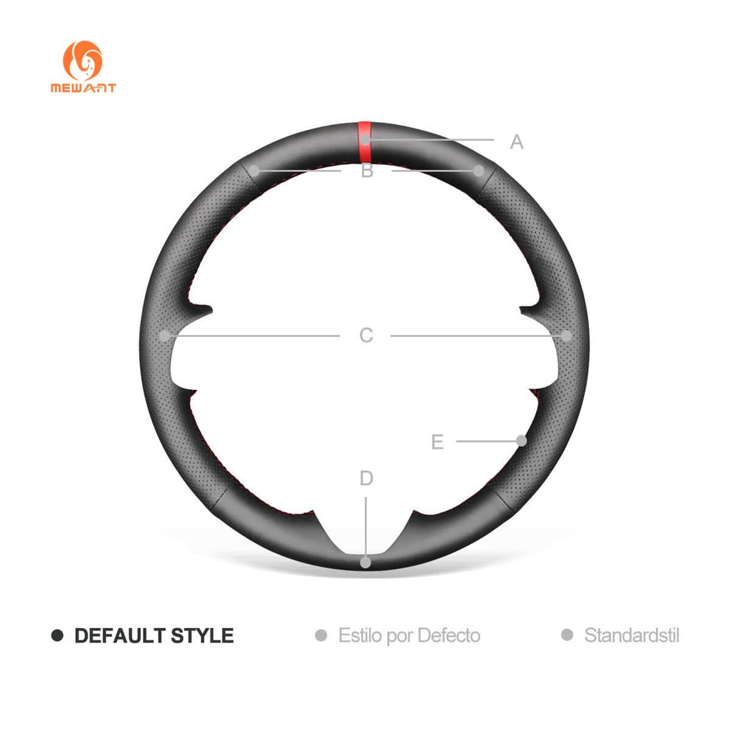 MEWANT Steering Wheel Cover for Mazda 3 Axela 2 5 6 CX - 7 CX - 9 SPEED 3 2010 - 2016 - Alcantara, Leather, Carbon Fiber, Easy Install, Non - Slip, Best Steering Wheel Cover
