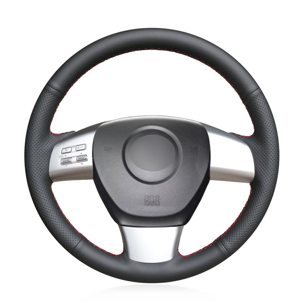 MEWANT Steering Wheel Cover for Mazda 6 8 CX - 9 CX9 2007 - 2015 - Alcantara, Leather, Carbon Fiber, Easy Install, Non - Slip, Best Steering Wheel Cover