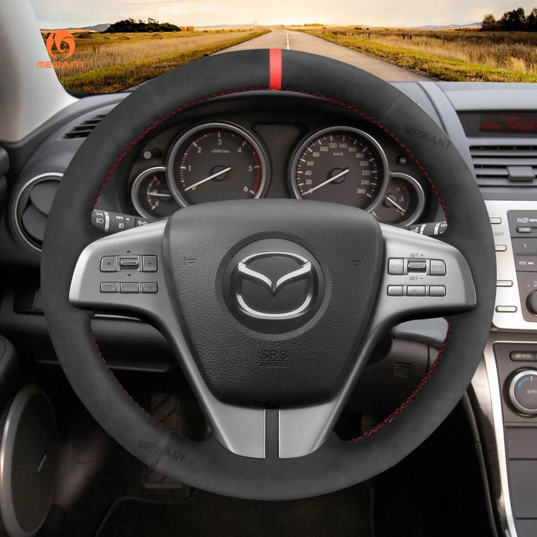 MEWANT Steering Wheel Cover for Mazda 6 GH Atenza 2006-2013