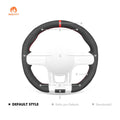 MEWANT Steering Wheel Cover for Mercedes Benz AMG A35 W177 C190 W205 W213 2019 - 2021 - Alcantara, Leather, Carbon Fiber, Easy Install, Non - Slip, Best Steering Wheel Cover