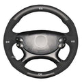 MEWANT Steering Wheel Cover for Mercedes Benz AMG C209 C219 W211 R230 2003 - 2009 - Alcantara, Leather, Carbon Fiber, Easy Install, Non - Slip, Best Steering Wheel Cover