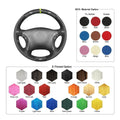 MEWANT Steering Wheel Cover for Mercedes Benz C - Class W203 C32 AMG 2001 - 2007 - Alcantara, Leather, Carbon Fiber, Easy Install, Non - Slip, Best Steering Wheel Cover