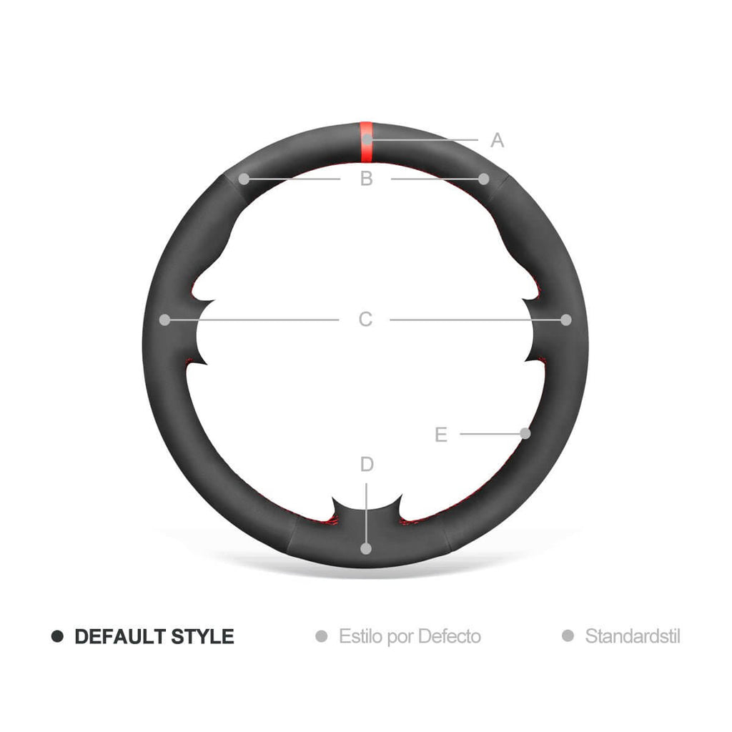 MEWANT Steering Wheel Cover for Mercedes Benz C - Class W203 SLK - Class R171 2005 - 2008 - Alcantara, Leather, Carbon Fiber, Easy Install, Non - Slip, Best Steering Wheel Cover
