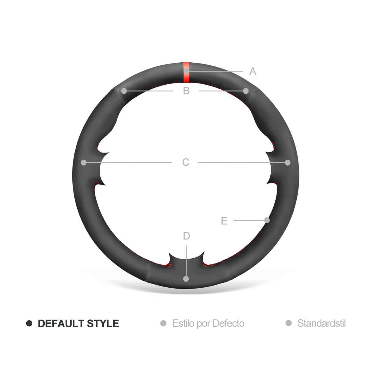 MEWANT Steering Wheel Cover for Mercedes Benz C - Class W203 SLK - Class R171 2005 - 2008 - Alcantara, Leather, Carbon Fiber, Easy Install, Non - Slip, Best Steering Wheel Cover