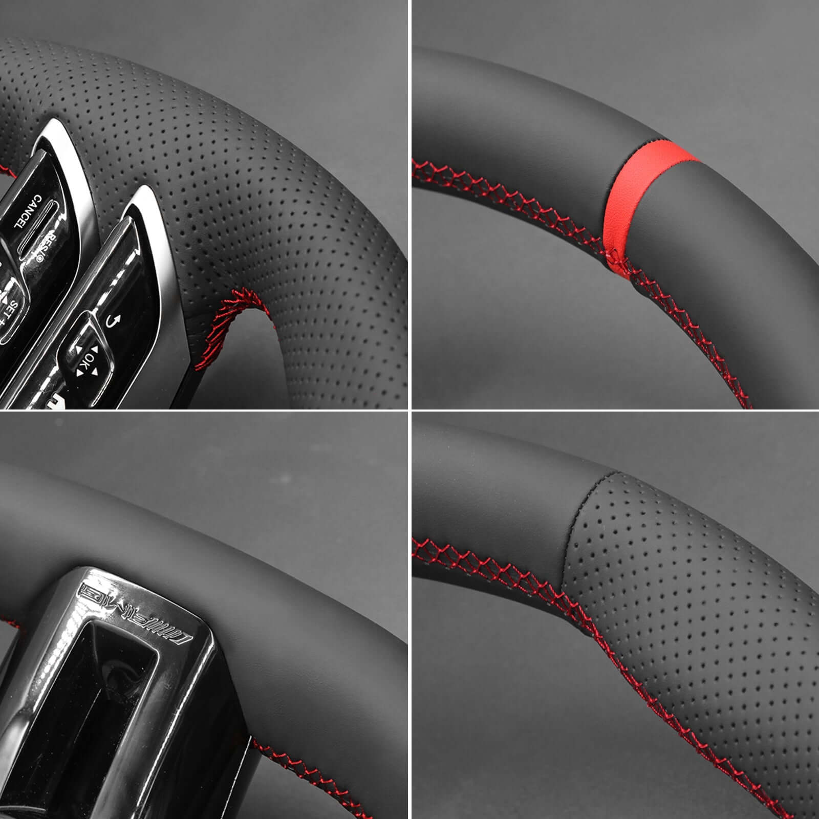 MEWANT Steering Wheel Cover for Mercedes benz CLA35 AMG AMG GT 63 1992 - 1995 - Alcantara, Leather, Carbon Fiber, Easy Install, Non - Slip, Best Steering Wheel Cover