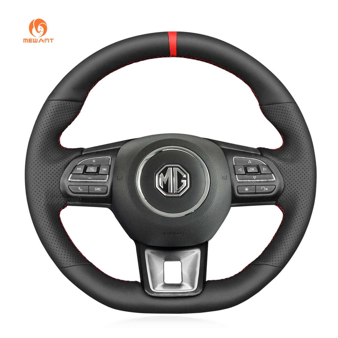 MEWANT Steering Wheel Cover for MG ZS EV HS MG3 MG5 MG6 EZS 2018-2023