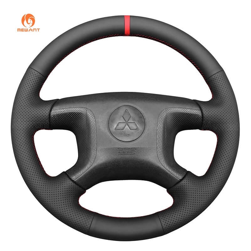 MEWANT Steering Wheel Cover for Mitsubishi Montero 2001 - 2006 - Alcantara, Leather, Carbon Fiber, Easy Install, Non - Slip, Best Steering Wheel Cover
