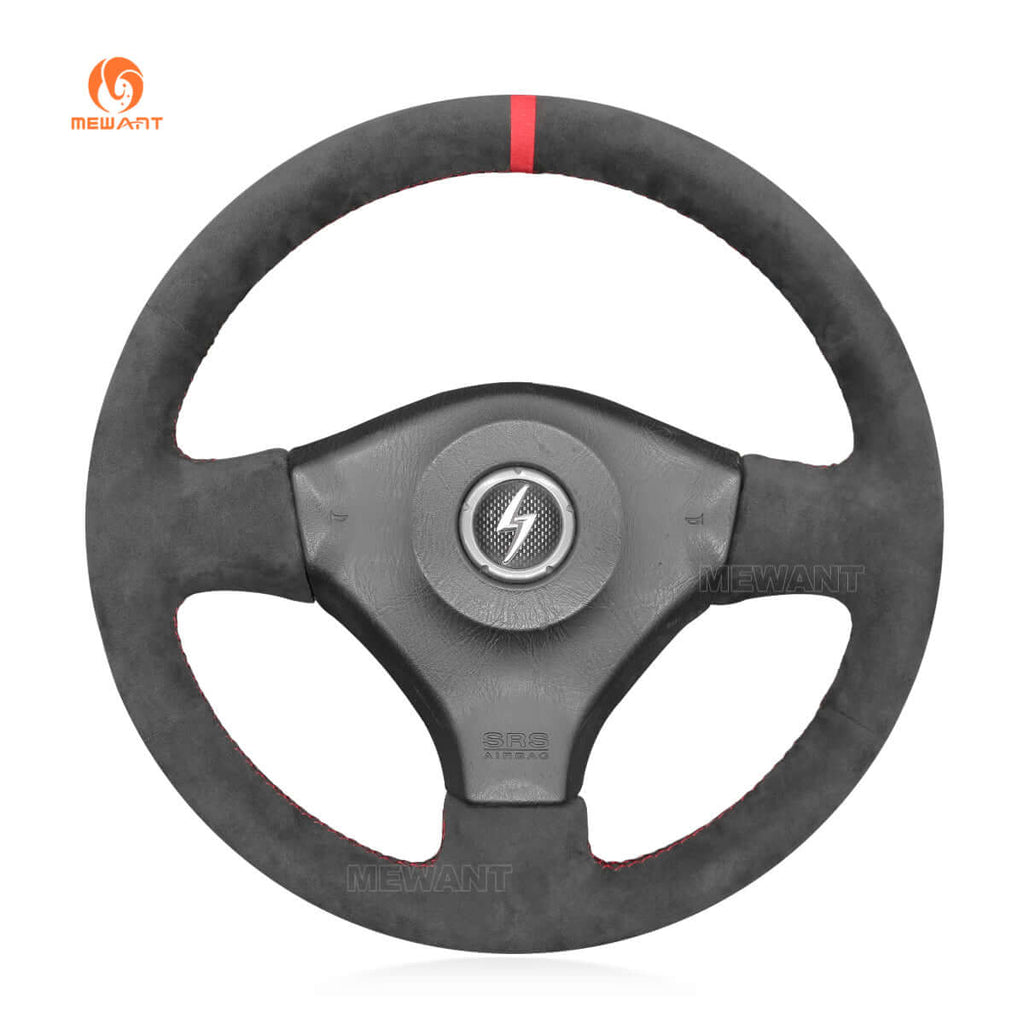 MEWANT Steering Wheel Cover for Nissan 200SX S15 Silvia Skyline R34 GTR GT - R 1998 - 2001 - Alcantara, Leather, Carbon Fiber, Easy Install, Non - Slip, Best Steering Wheel Cover