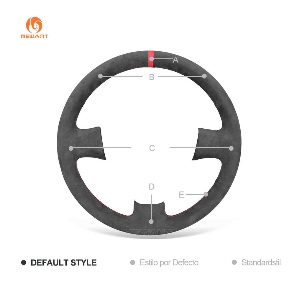 MEWANT Steering Wheel Cover for Nissan 200SX S15 Silvia Skyline R34 GTR GT - R 1998 - 2001 - Alcantara, Leather, Carbon Fiber, Easy Install, Non - Slip, Best Steering Wheel Cover