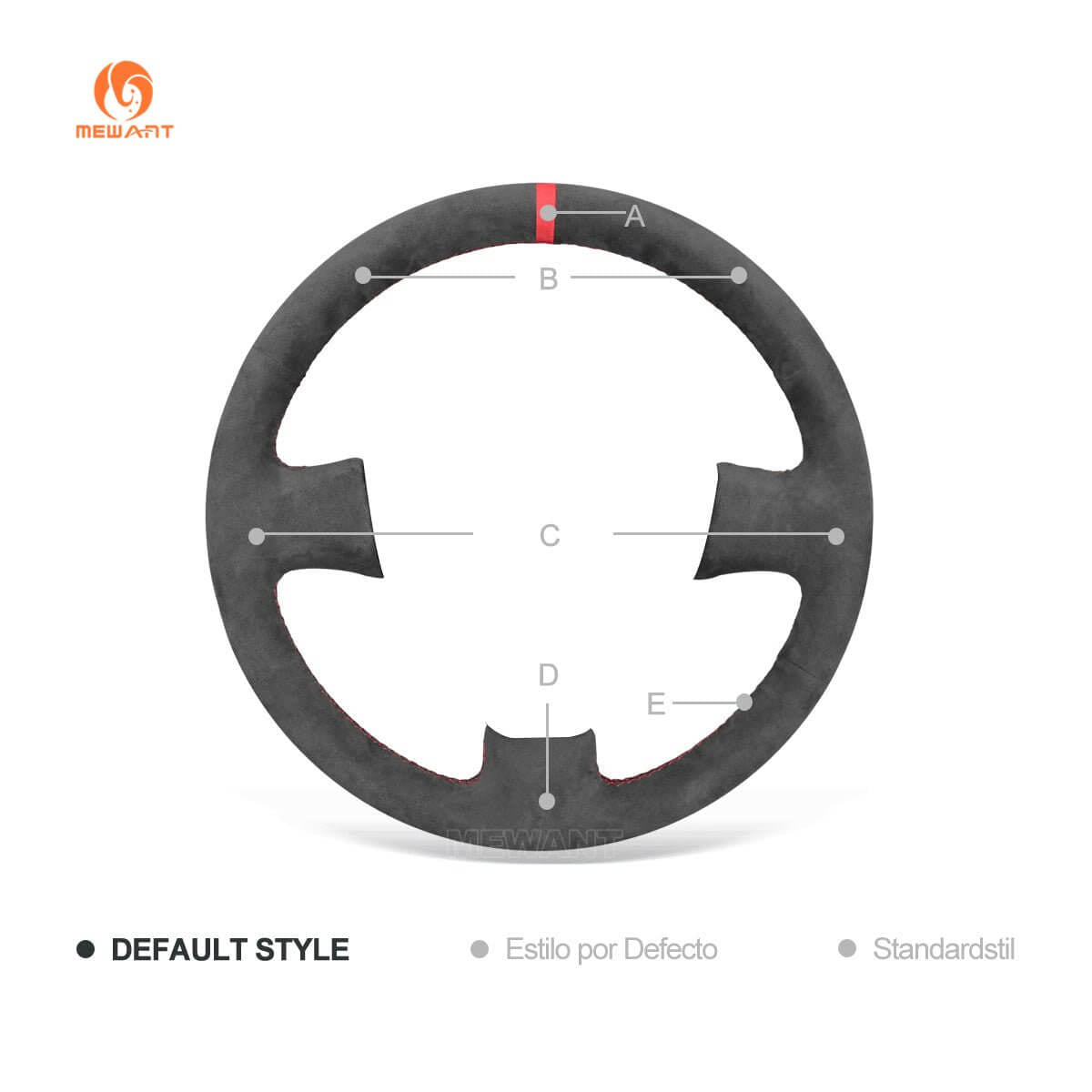 MEWANT Steering Wheel Cover for Nissan 200SX S15 Silvia Skyline R34 GTR GT - R 1998 - 2001 - Alcantara, Leather, Carbon Fiber, Easy Install, Non - Slip, Best Steering Wheel Cover