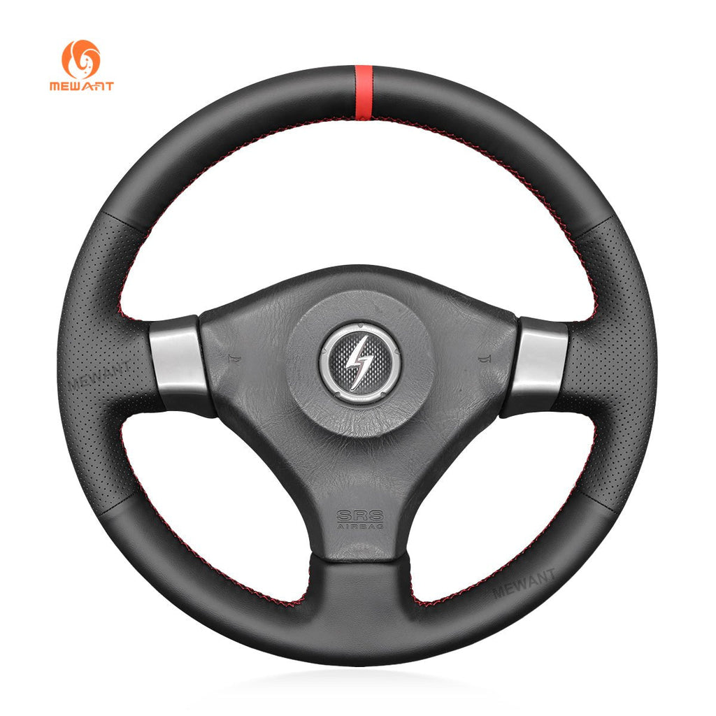MEWANT Steering Wheel Cover for Nissan 200SX S15 Silvia Skyline R34 GTR GT - R 1998 - 2002 - Alcantara, Leather, Carbon Fiber, Easy Install, Non - Slip, Best Steering Wheel Cover