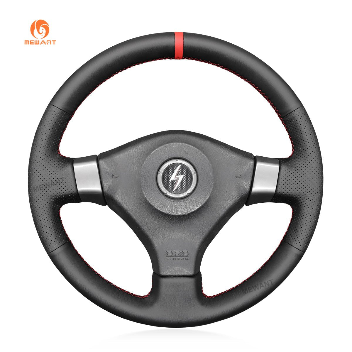 MEWANT Steering Wheel Cover for Nissan 200SX S15 Silvia Skyline R34 GTR GT - R 1998 - 2002 - Alcantara, Leather, Carbon Fiber, Easy Install, Non - Slip, Best Steering Wheel Cover