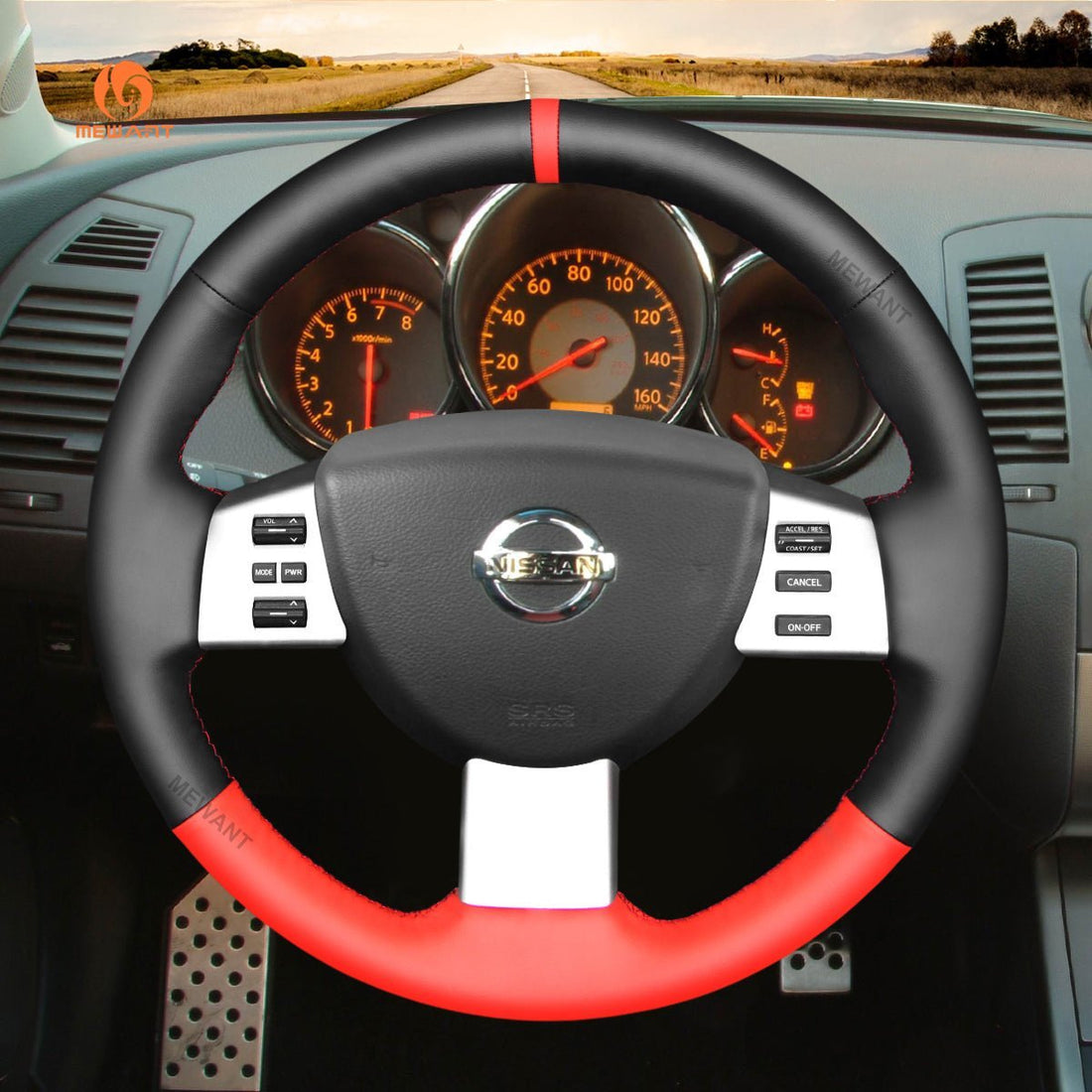MEWANT Steering Wheel Cover for Nissan Altima Maxima Murano Quest 2004-2009